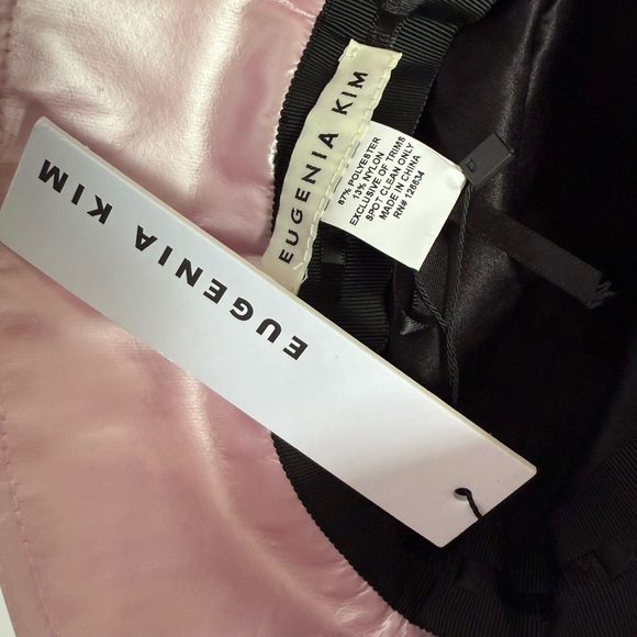 Eugenia Kim Satin Yuki Chain Hat Pink One Size NWT main image 3